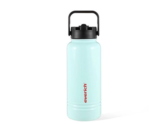 flip top water bottle with straw