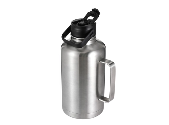 stainless steel growler with handle