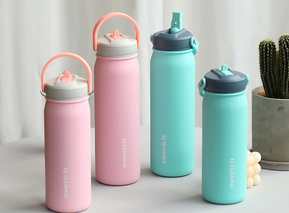 straw insulated water bottle