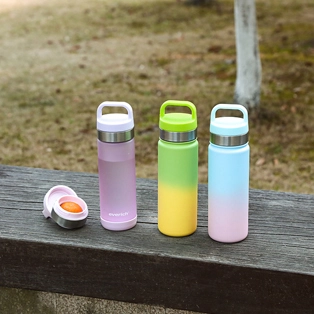 2-in-1 Function Lid Plastic Water Bottle 01602A