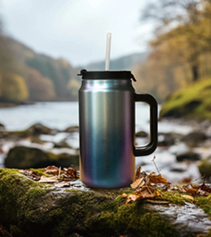 50 oz Tumbler with Handle and Straw Lid 19313C